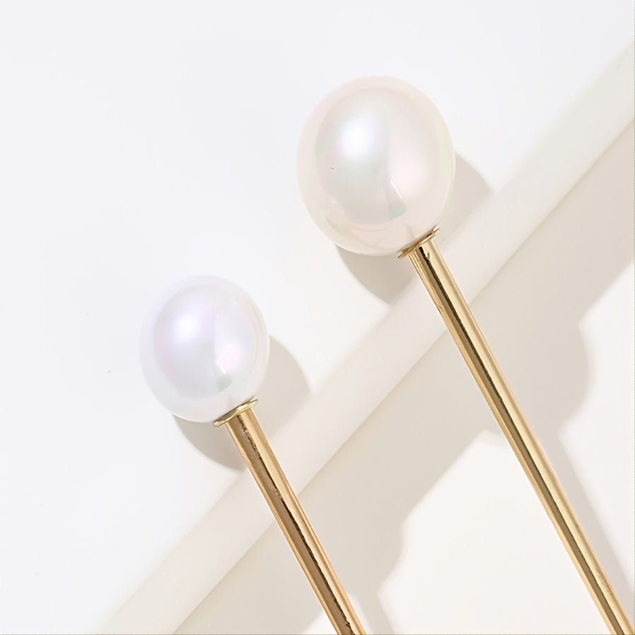 2pcs Pearl Hair Pins Gift For Her Hair Accessories For Women Girls