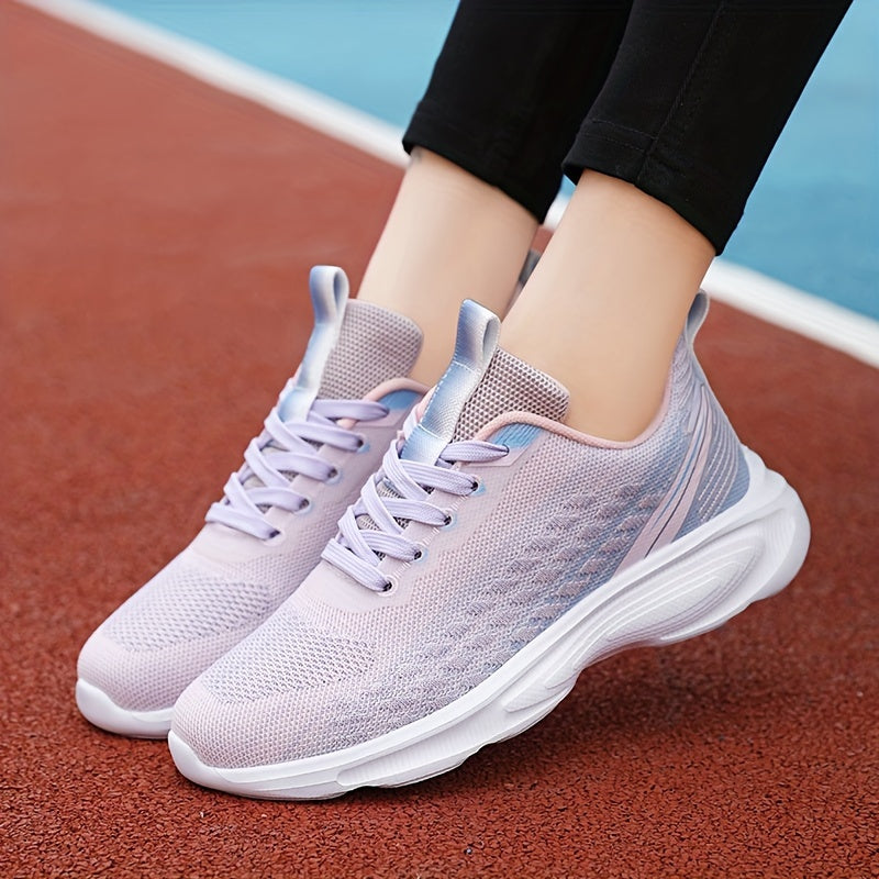 Women's Gradient Running Shoes Soft Comfortable Wear Resistant Non Slip Sneakers