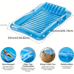 Inflatable Pool Float for Relaxing in Style