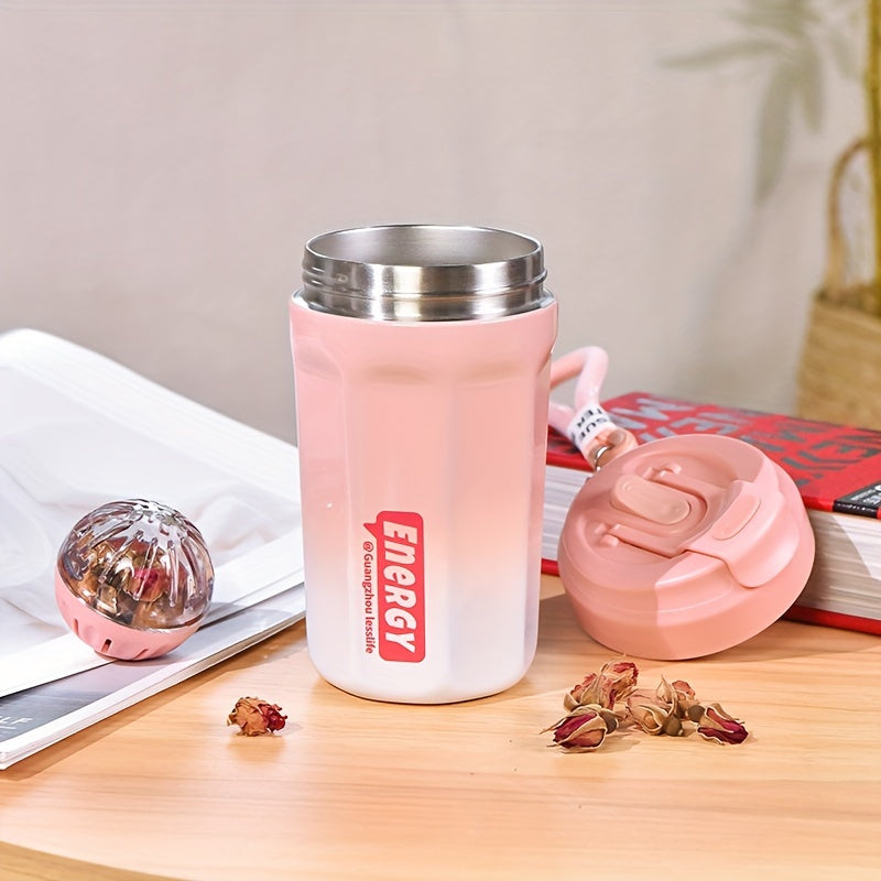 Stainless Steel Magnetic Tea Cup 380ML Gradient Insulated Water Bottle