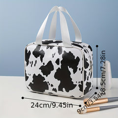 Cow Pattern Makeup Bag Large Waterproof Toiletry Wash Bag