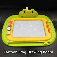 Kids' Cartoon Drawing Board with Stamps & Pen Pink Green