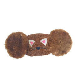 Women's Winter Cat Ear Face Mask with Detachable Ears & Elastic Band Animal Ear
