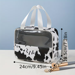 Cow Pattern Makeup Bag Large Waterproof Toiletry Wash Bag