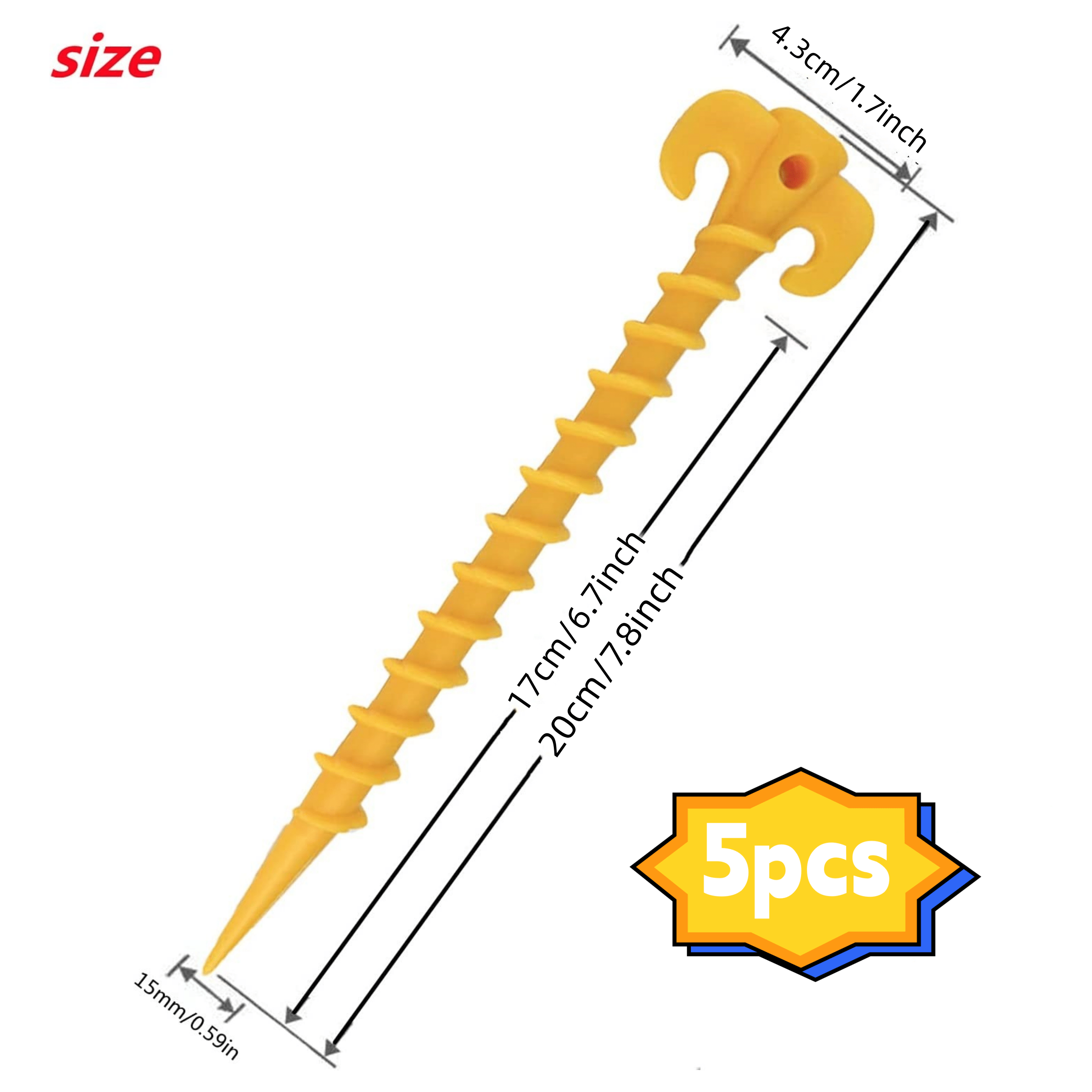 Heavy Duty Tent Stakes for Camping Gardening Canopies Outdoor Decorations