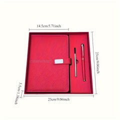 5pcs A5 Business Notebook Gift Set PU Leather Diary with Metal Clasp
