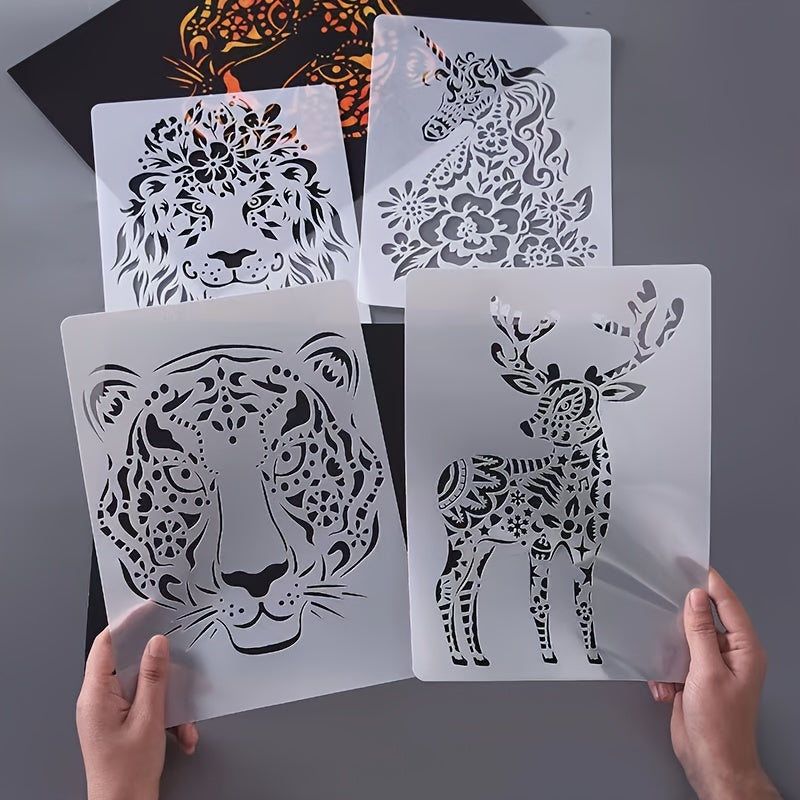 Animal Theme DIY Painting Stencil Set