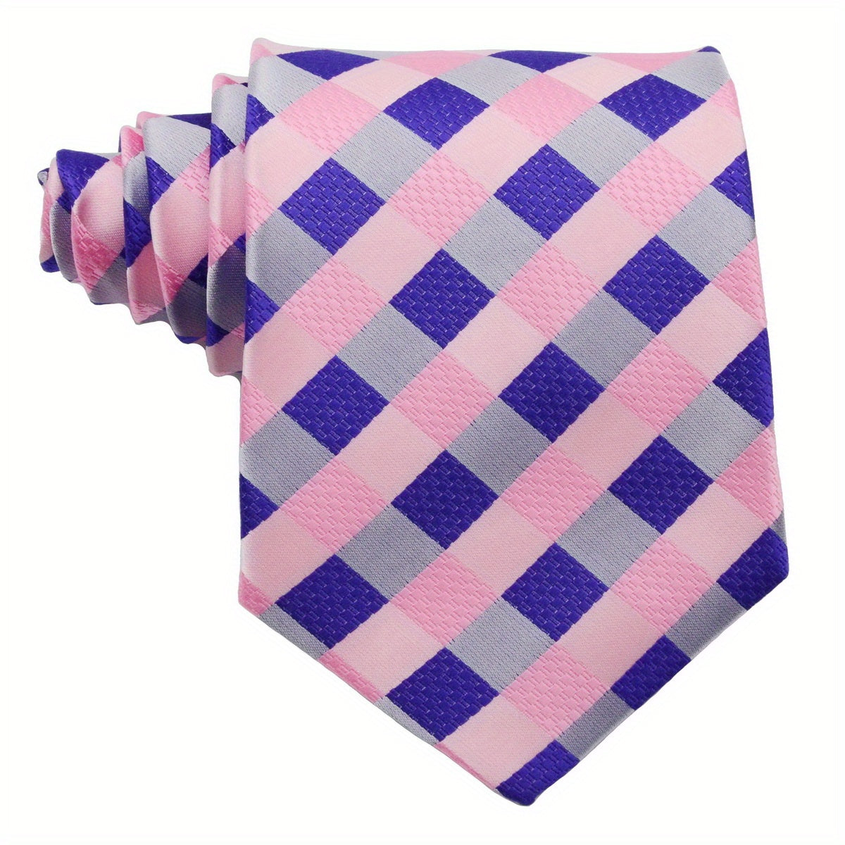 Men's Plaid Tie Business Necktie 1200 Needles