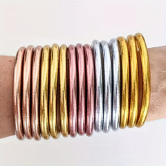 Bright Waterproof Jelly Bangles for Party Beach