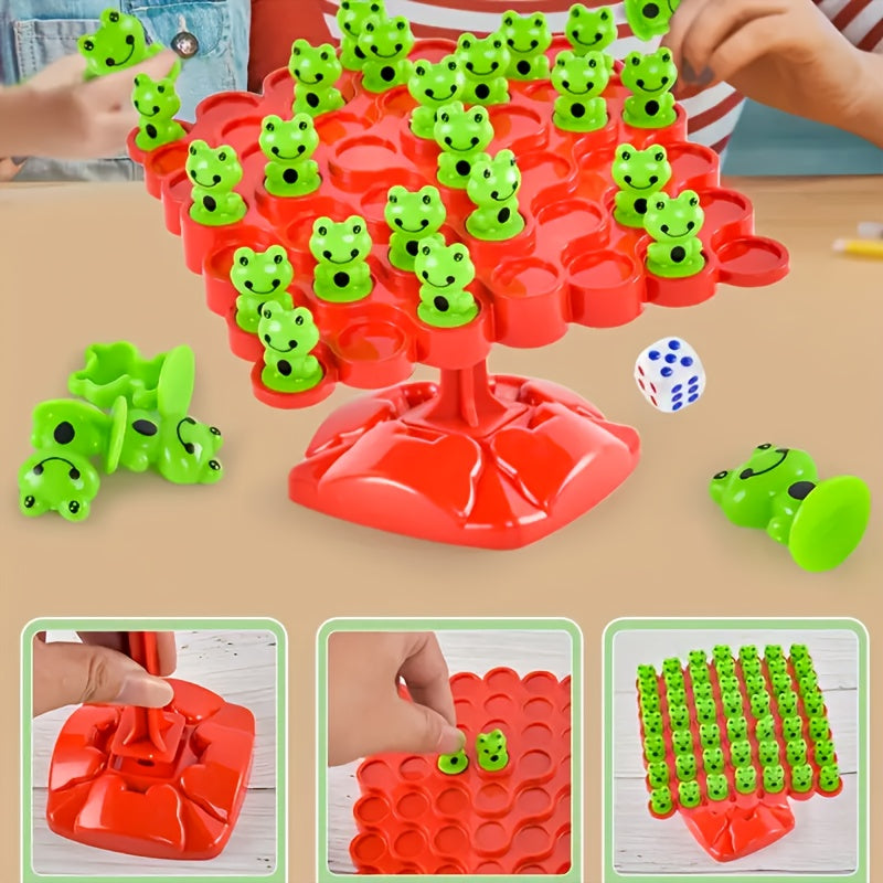 Frog Balance Game Toy Interactive Dual Player Balance Tree