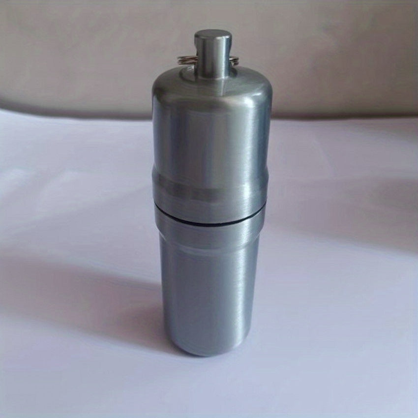 Metal Cigarette Can Waterproof Key Ring Outdoor Portable Sealed Cigarette Can
