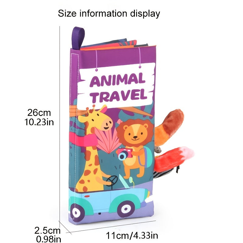 Baby Tail Cloth Book Animal Series Infant Early Education Toy