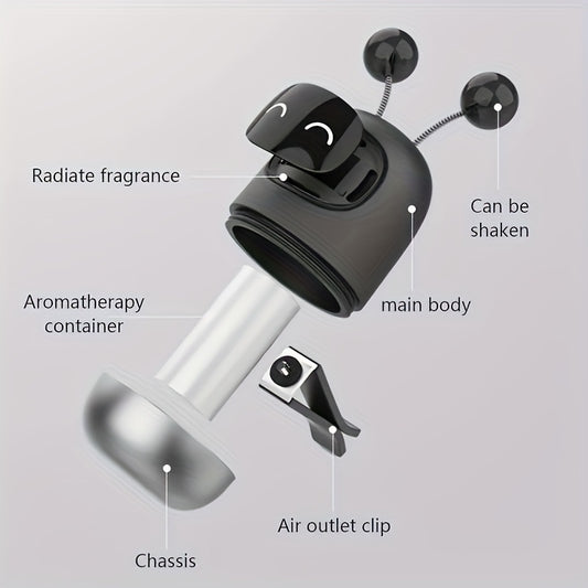 Cute Robot Car Air Freshener Vent Aromatherapy Clip
