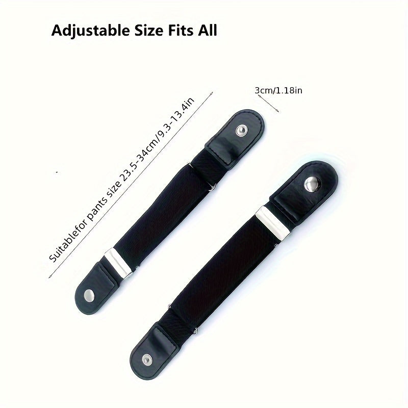 2pcs Adjustable Elastic Buckle For Pants Waist Elastic Waistband For Jeans