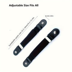 2pcs Adjustable Elastic Buckle For Pants Waist Elastic Waistband For Jeans