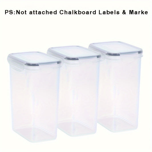 3pcs Airtight Food Storage Box With Lids Home Kitchen Decor
