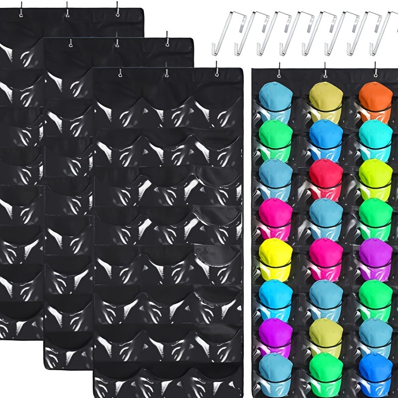 Baseball Hat Rack 24 Pockets Over The Door Organizer