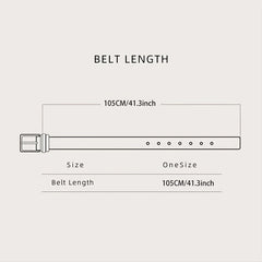 Round Buckle Belt Waist Belts Metal Buckle Casual PU Leather Women's Jeans Pants