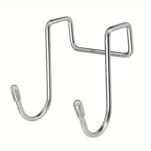 304 Stainless Steel Double S Hook Holder Hanger Metal Heavy Duty Punching Door B