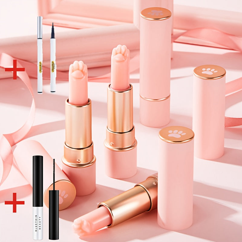 Moisturizing Lip Balm with Cat Claw Design