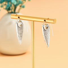 Vintage Silver Boho Geometric Earrings Women Party Jewelry
