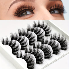 5 Pairs 3D Mink Lashes Natural Thick And Long False Eyelashes Extension