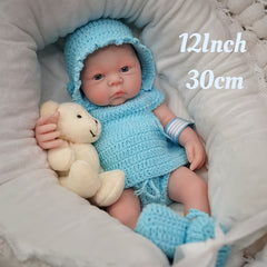 12 Eyed Reborn Baby Doll Soft Silicone Realistic Features