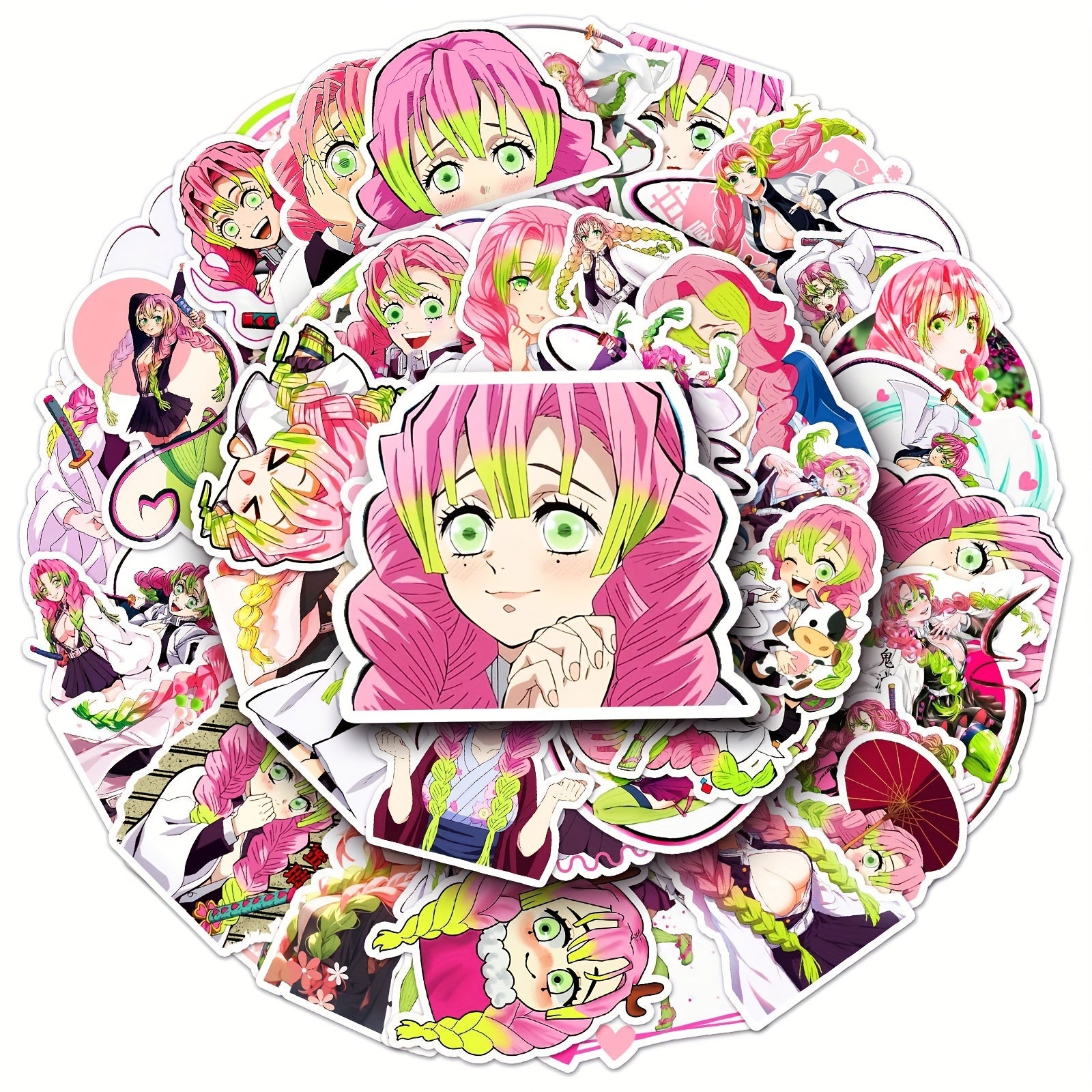 50pcs Cartoon Anime Graffiti Stickers For Laptop Desktop Water Cup Decoration