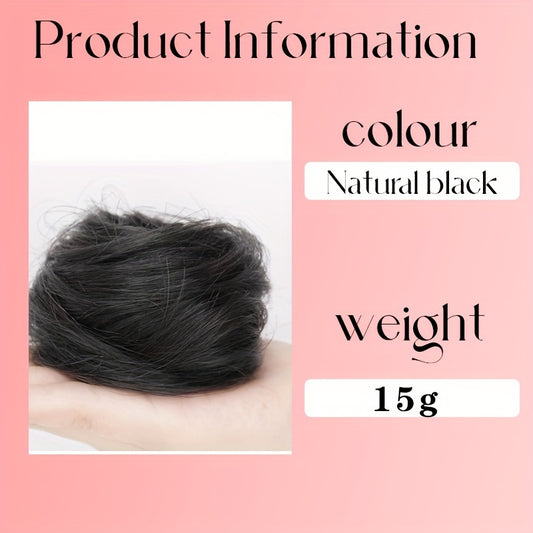 08 cm Chignon Hair Bun for Women Straight Hair