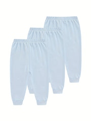 3Pcs set 0-24 Months Soft Cotton Baby Pants