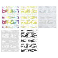 Holographic Letter Nail Stickers DIY Nail Decoration