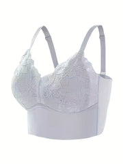 Lace Wireless Push-Up Bra Comfy & Breathable