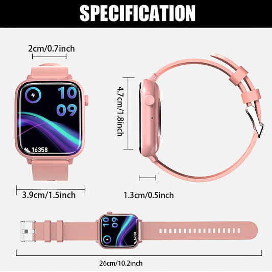 LAXASFIT SmartWatch Wireless Call Make Answer Reject Call Watch Men Women IP68