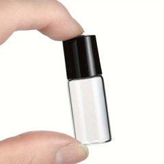 10pcs Clear Glass Mini Roll on Bottles Essential Roller Ball Bottles