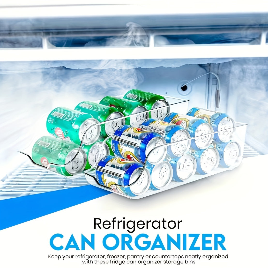 Refrigerator Storage Box Kitchen Storage Rack Beverage Storage Rack