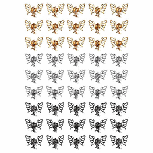 Metal Butterfly Hair Clips 187Pcs Set Hippie Hair Accessories Women
