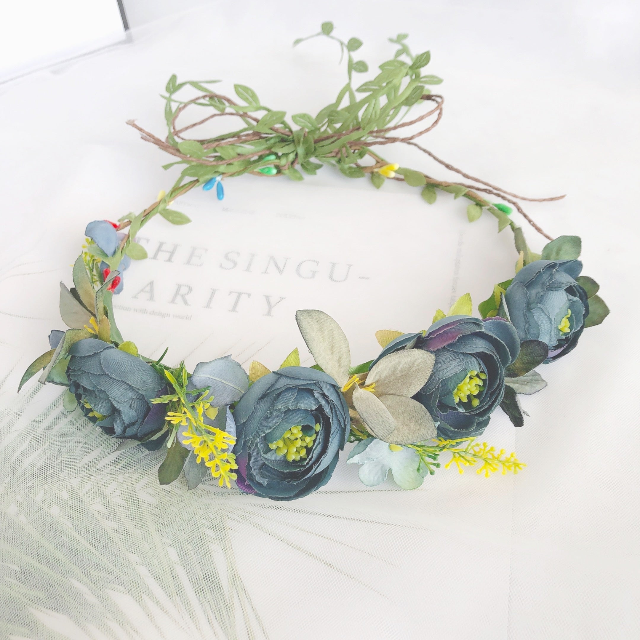 Camellia Flower Headband Holiday Hair Accessories