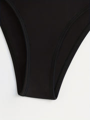 High Stretch Bikini Bottom Sexy Style High Cut Beachwear