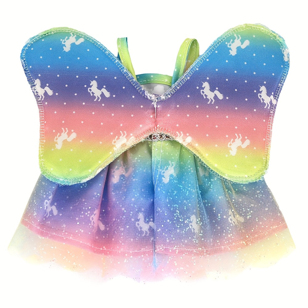 12in Colorful Winged Doll Dresses for Parties