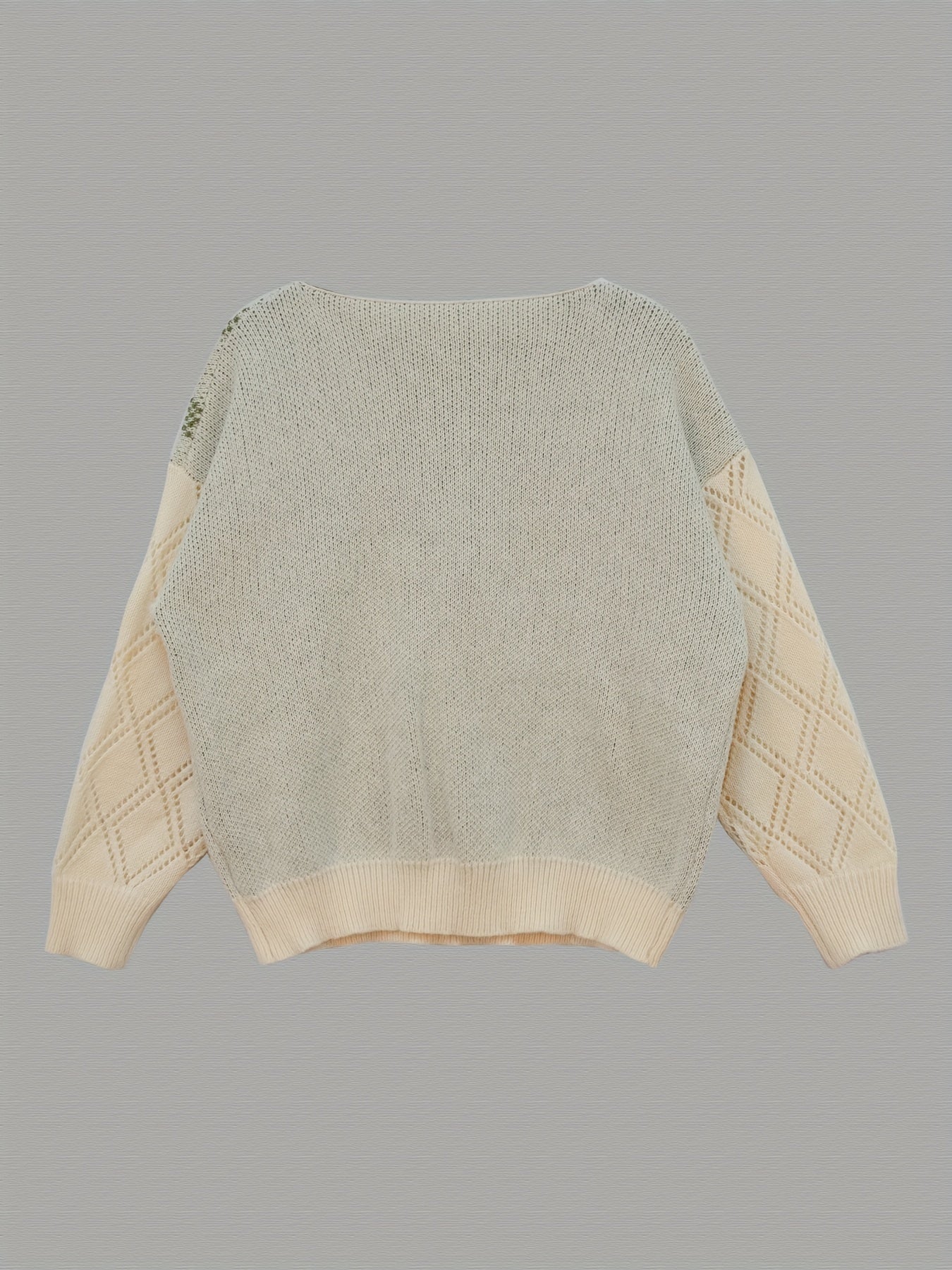  Striped Long Sleeve Round Neck Jumper