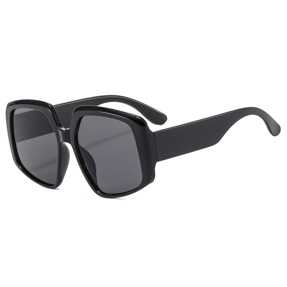 Irregular Square Large Frame Sunglasses Punk Oversized Women Gradient Eyeglasses