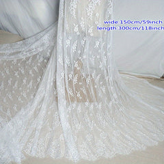 3m Long Eyelash Lace DIY Clothing Dress Wedding Curtain Material