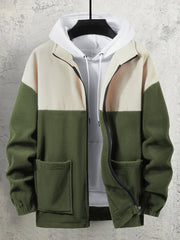 Autumn&Winter Fleece Men's Jacket Stand Collar