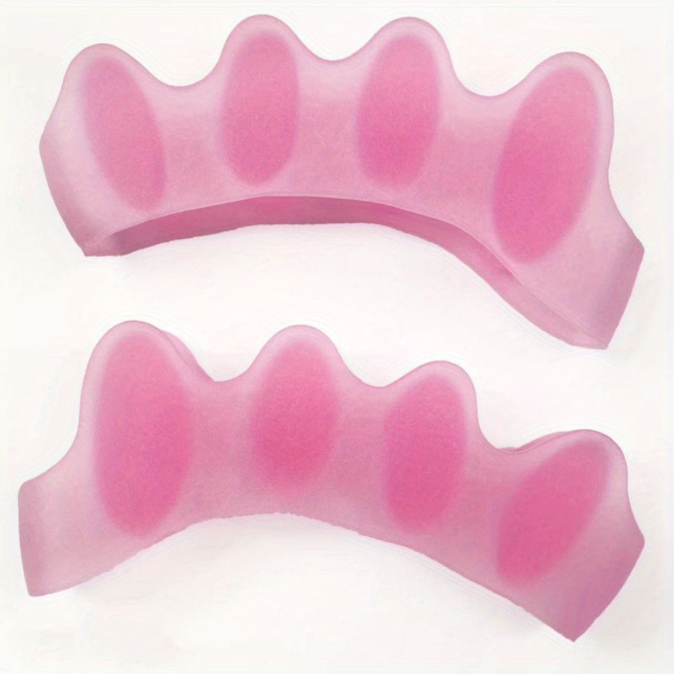 Silicone Toes Separators for Home & Nighttime Use - Straighten Toes & Spacer