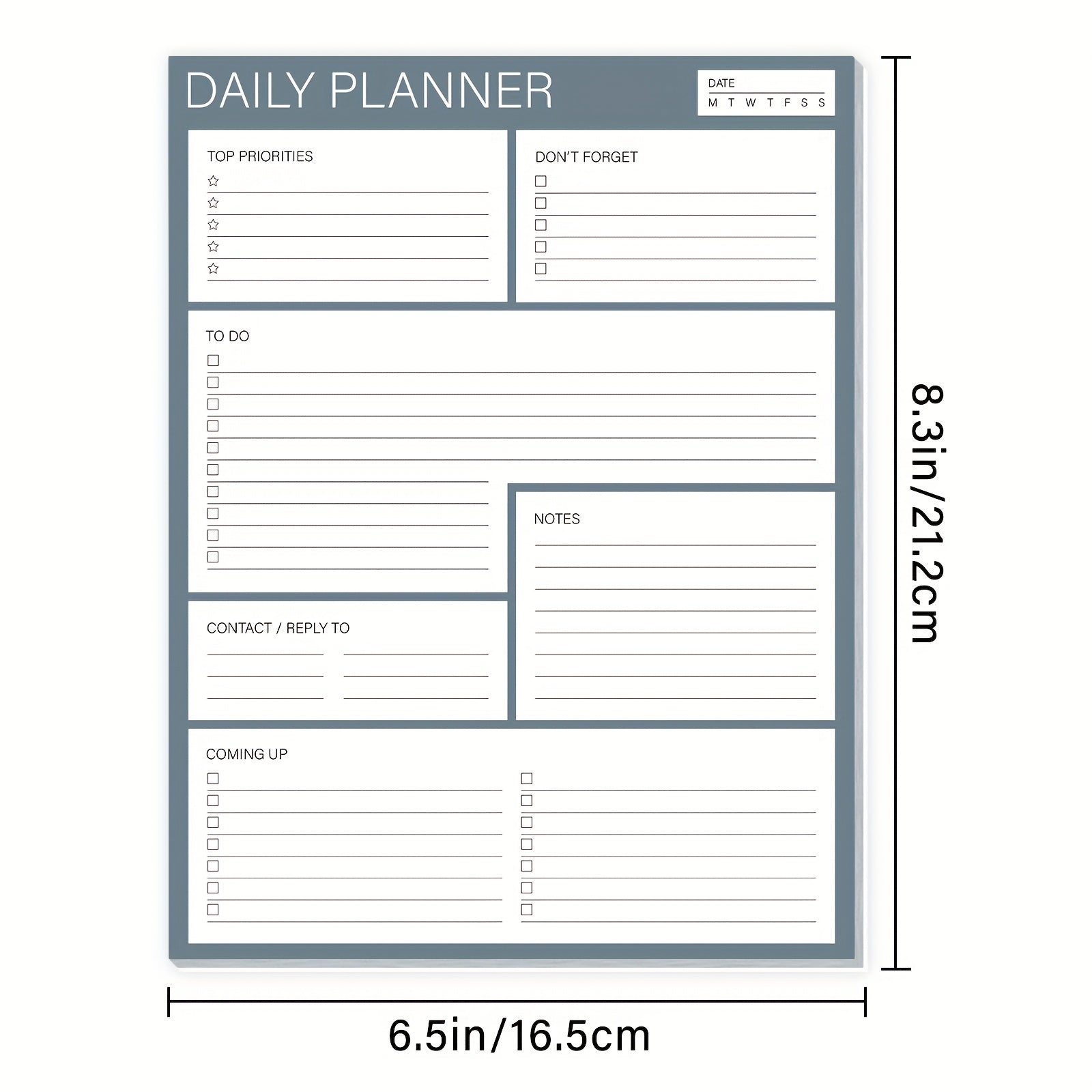 BUBU Daily Planner To Do List Notepad Undated Goals Planning Pad