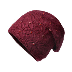 Knitted Winter Beanie Hat for Women