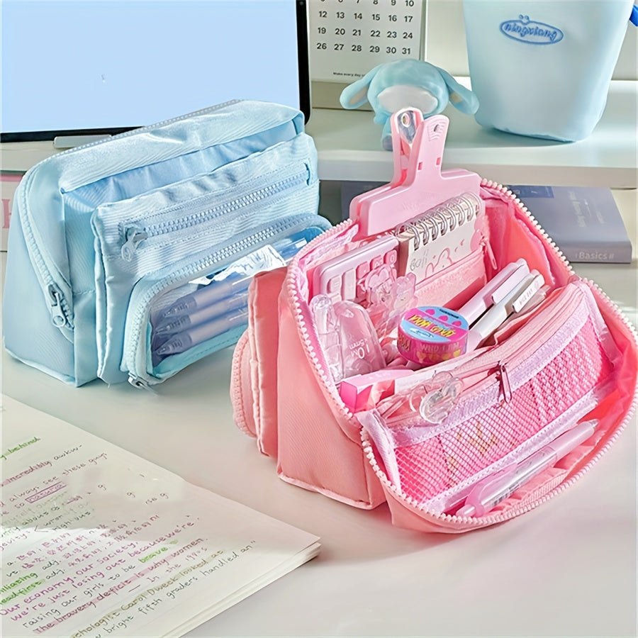 Large Capacity Pencil Case for Office School Men Women