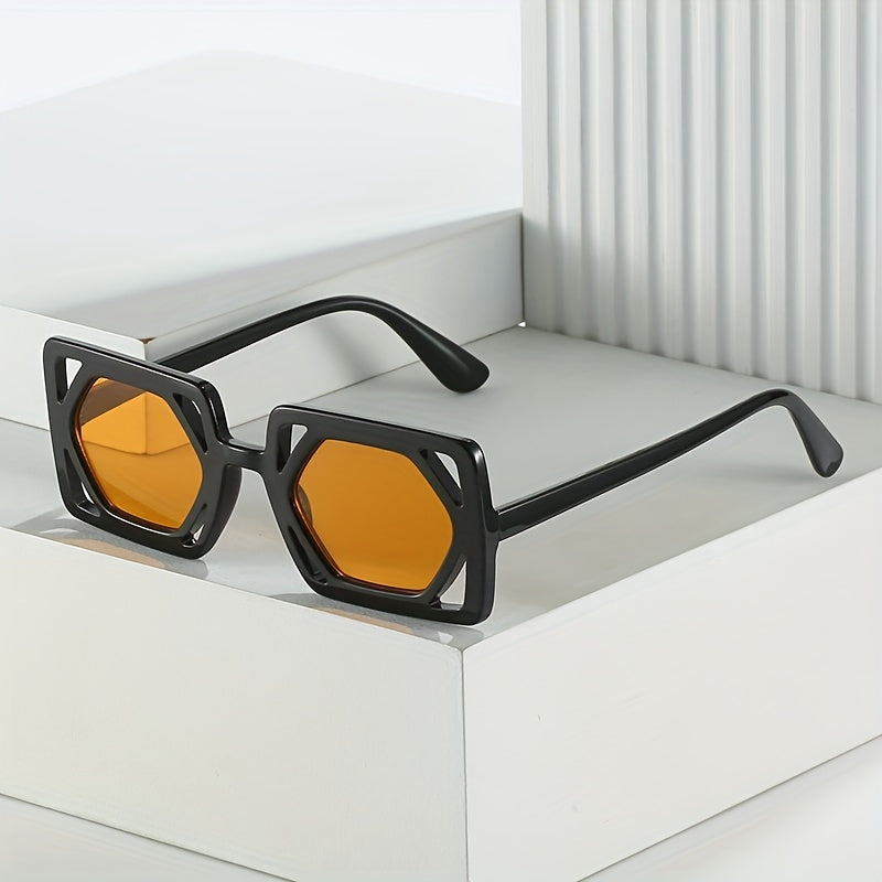 Y2K Square Sunglasses UV400 Beach Party Club Funny Props