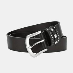 Rivet Decor Casual Belt Jeans Pants Belt For Women