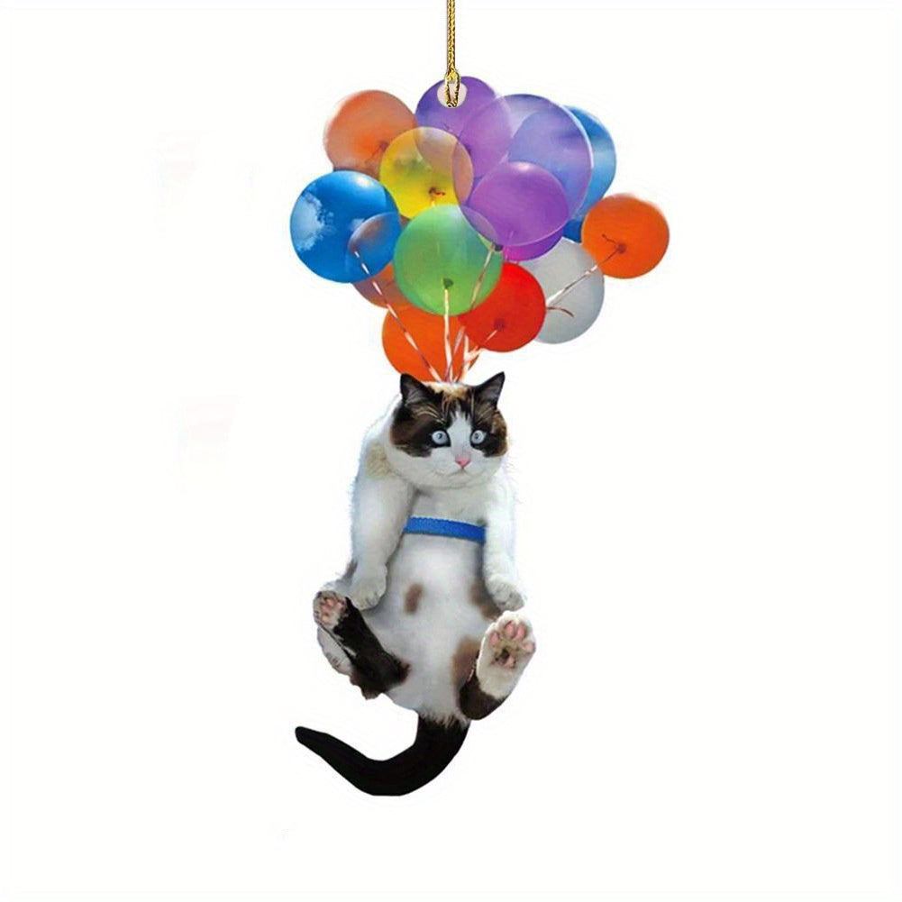 Rainbow Ballon Pendant Car Rearview Mirror Hanging Ornament